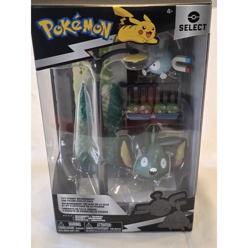 Jazwares Pokémon Select Series 5 Magnemite Trubbish Pikachu Figures Boxed